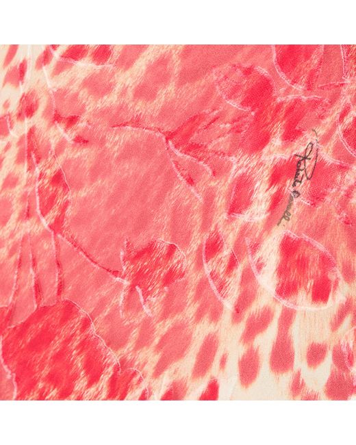 Minikleid Mit Print Jaguar Skin Roberto Cavalli de color Pink