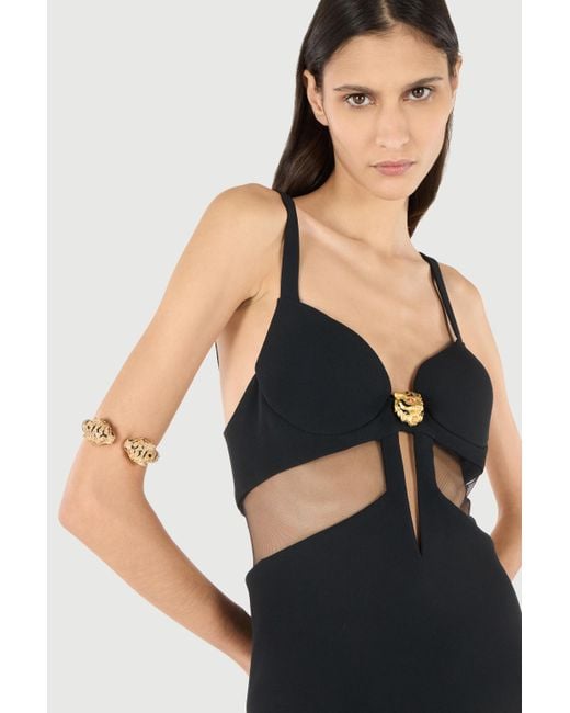 Roberto Cavalli Natural Armreif Mit Tigerköpfen