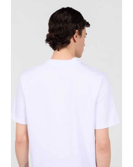 Roberto Cavalli Blue T-Shirt With Printed Snake for men