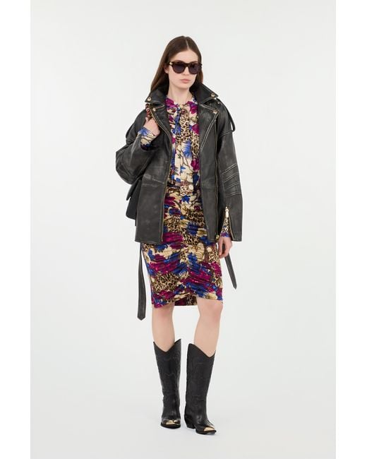 Roberto Cavalli Black Leather Jacket