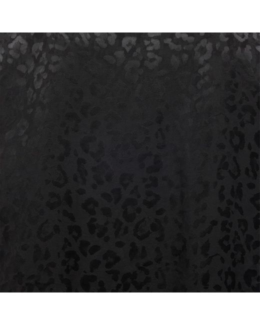 Roberto Cavalli Black Sleeveless Top With Jaguar Skin Design