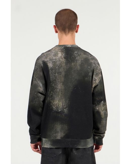 Roberto Cavalli Black Roses And Snake Print Sweatshirt for men