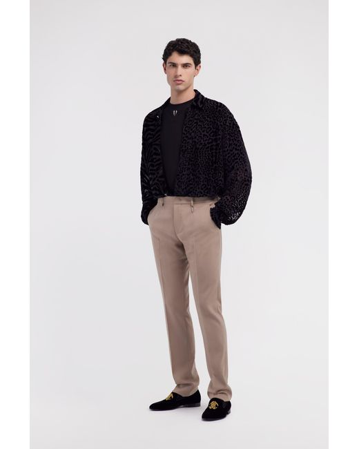 Roberto Cavalli White Tailored Pants With Fang for men