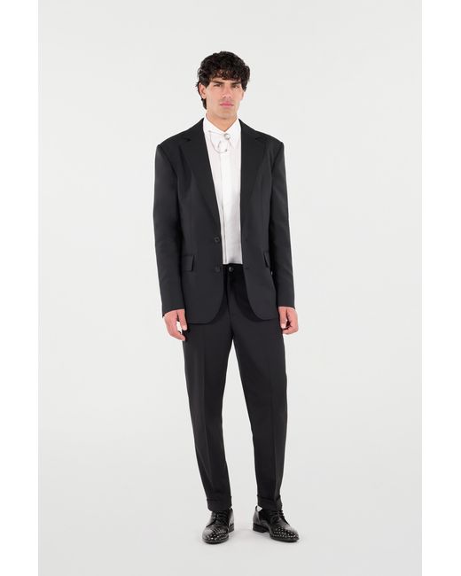 Roberto Cavalli Black Virgin Wool Jacket for men