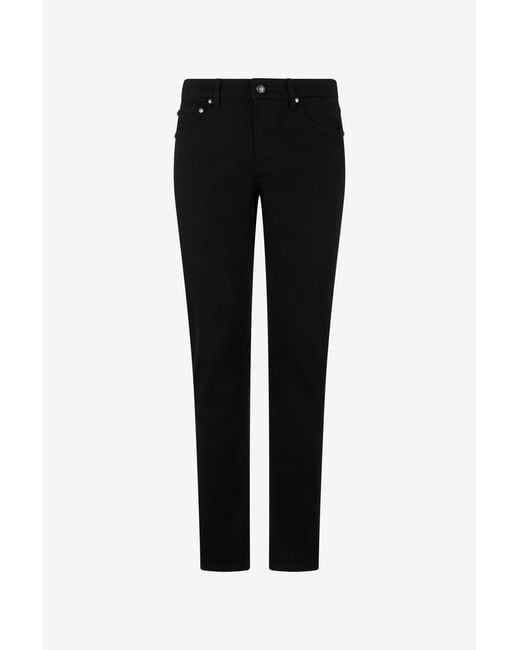 Roberto Cavalli Black Pants With Logo Details for men