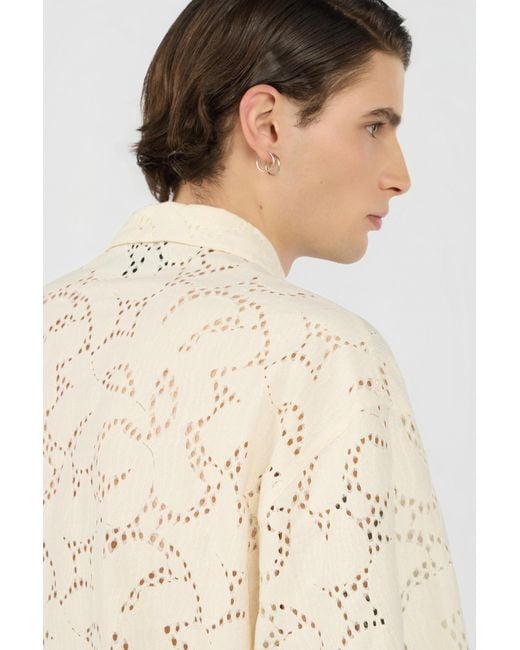 Roberto Cavalli Natural Ivory Tailored Shirt for men