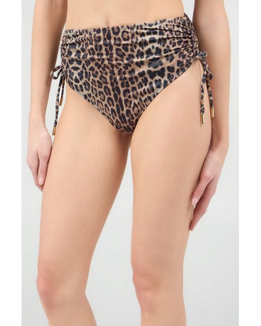 Roberto Cavalli White Jaguar Print Bikini
