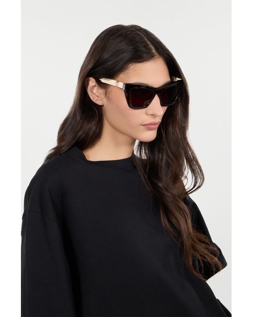 Roberto Cavalli White Sunglasses With Smooth Front And Matelassè Effect On Temples