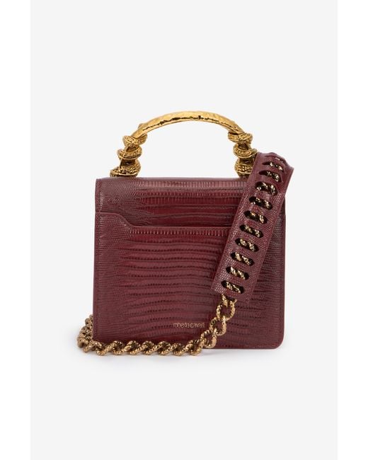 Roberto Cavalli Multicolor Serpentine Bag