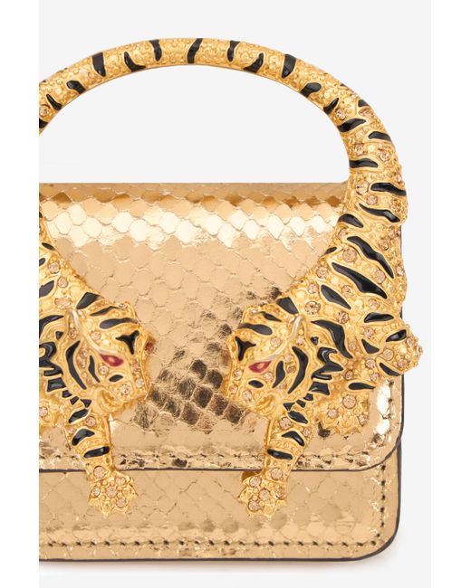 Roberto Cavalli Metallic Snake-Effect Roar Phone Case