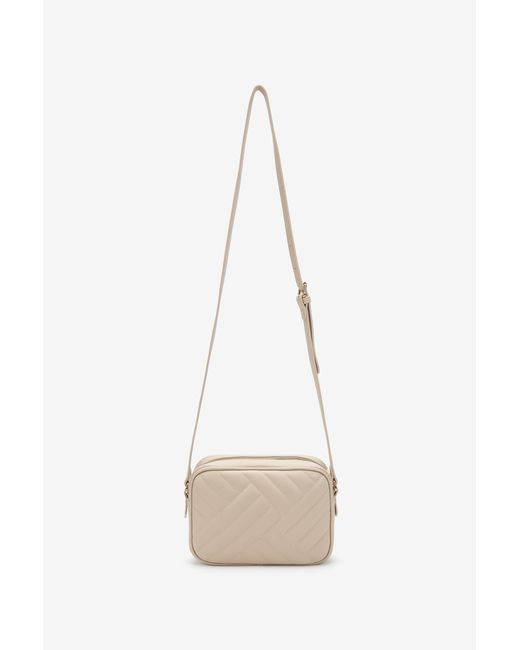 Roberto Cavalli White Quilted Crossbody Bag