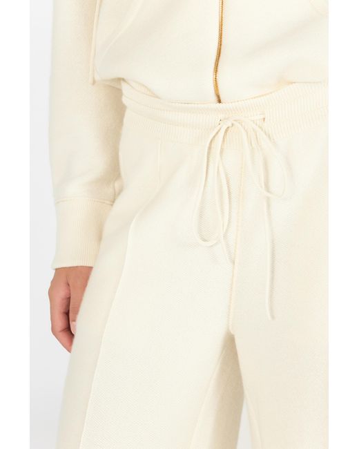 Roberto Cavalli White Drawstring Trousers