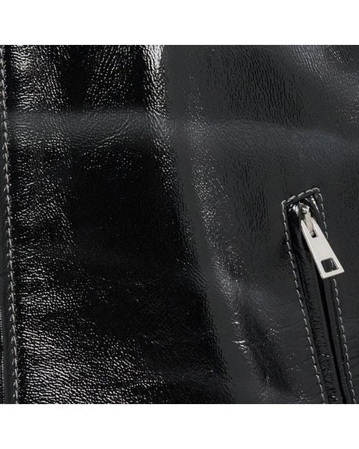 Roberto Cavalli Black Leather Jacket for men