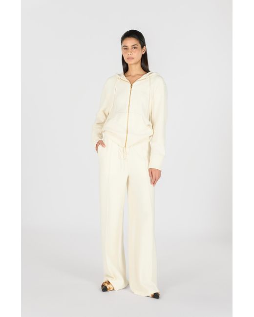 Roberto Cavalli White Drawstring Trousers