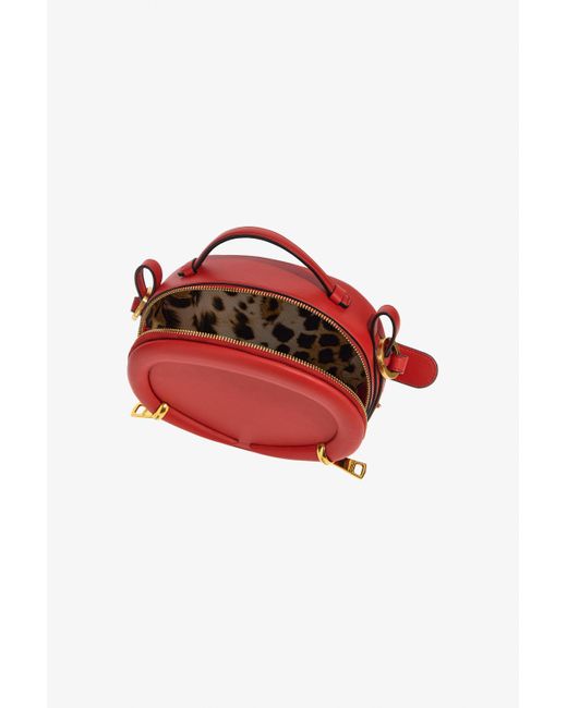 Borsa A Mano Con Richiamo Fang di Roberto Cavalli in Red