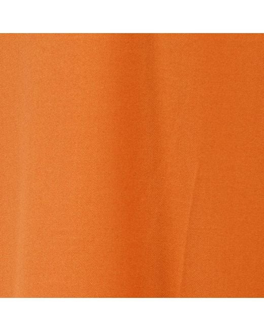 Roberto Cavalli Orange Single-Breasted Jacket With Logo Strap