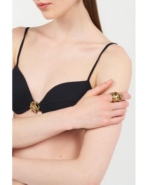 Roberto Cavalli Metallic Serpentine Ring