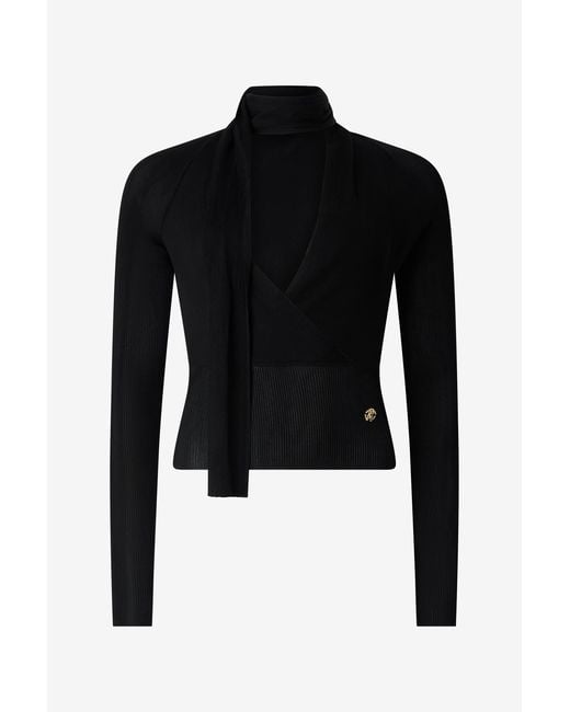 Pull Cache-Cœur Roberto Cavalli en coloris Black