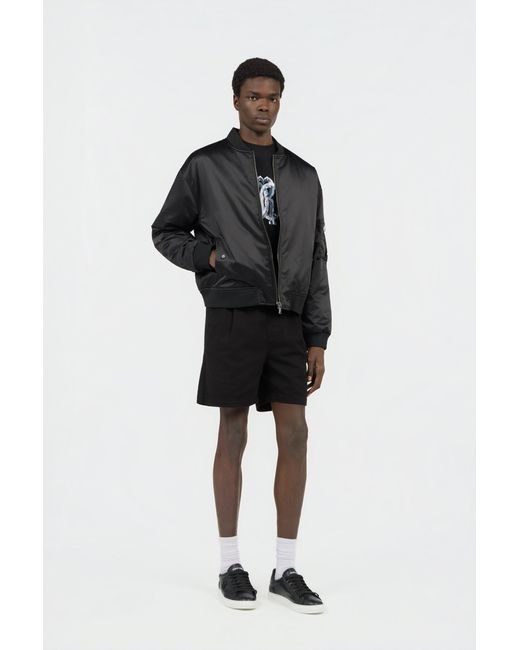 Roberto Cavalli Black Cotton Bermuda Shorts for men