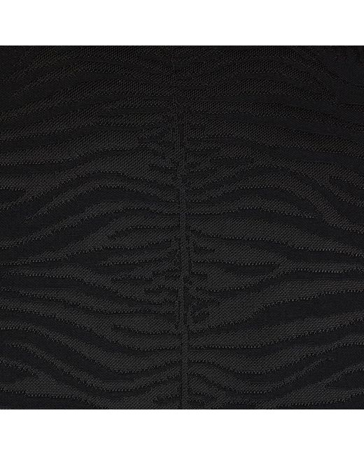 Roberto Cavalli Black Sweater With Zebra Pattern for men