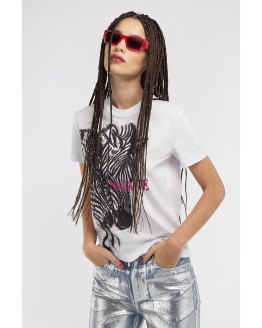 Roberto Cavalli Multicolor Just Cavalli T-Shirt