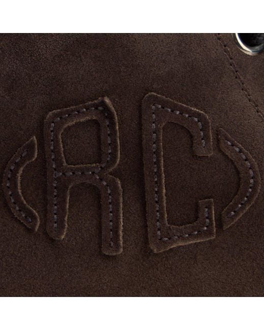 Roberto Cavalli Black High-Top Sneakers Chocolate With Rc Monogram for men