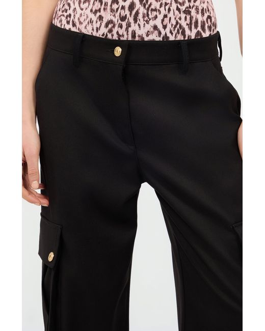 Roberto Cavalli Black Elegant Cargo Pants