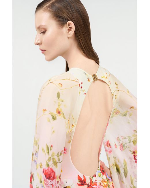 Roberto Cavalli White Miami Flowers One-Piece Swimsuit