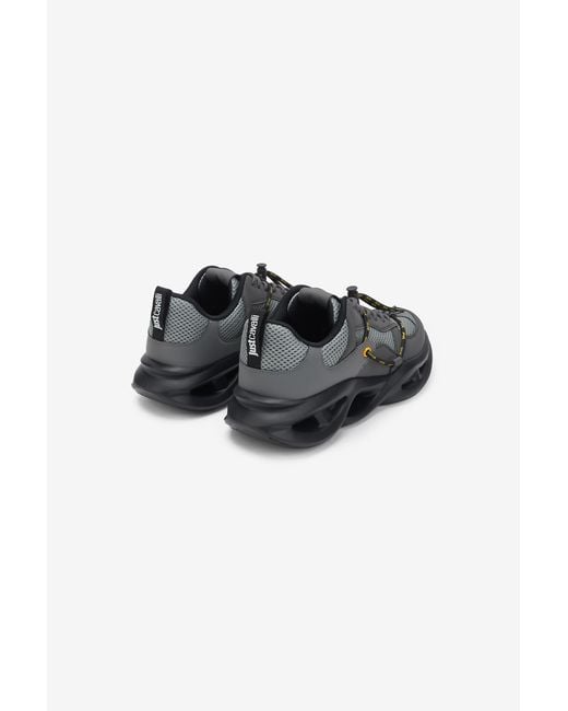 Roberto Cavalli Black Chunky Sneakers for men