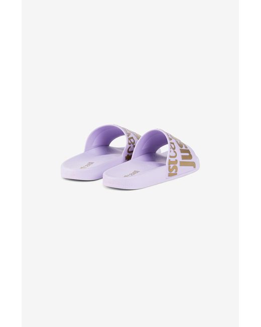 Roberto Cavalli Purple Just Cavalli Logo Slides