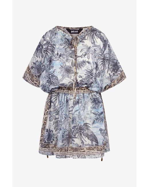 Roberto Cavalli Multicolor Mini Dress