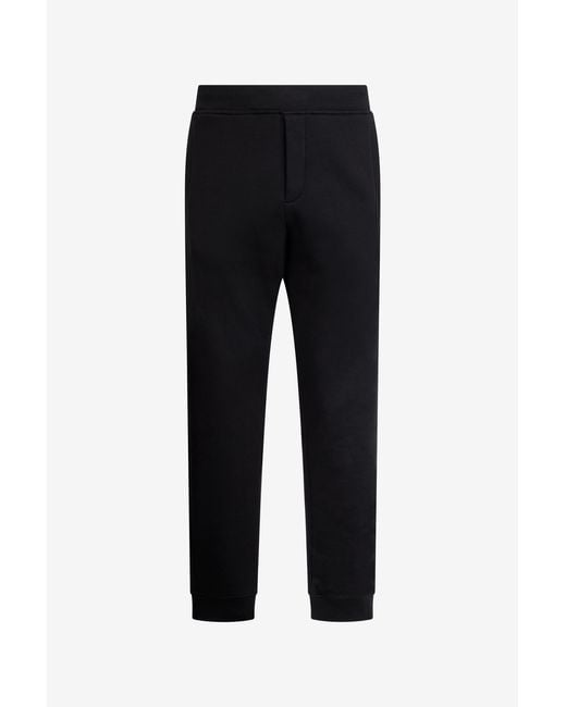 Roberto Cavalli Black Cotton Athletic Trousers for men