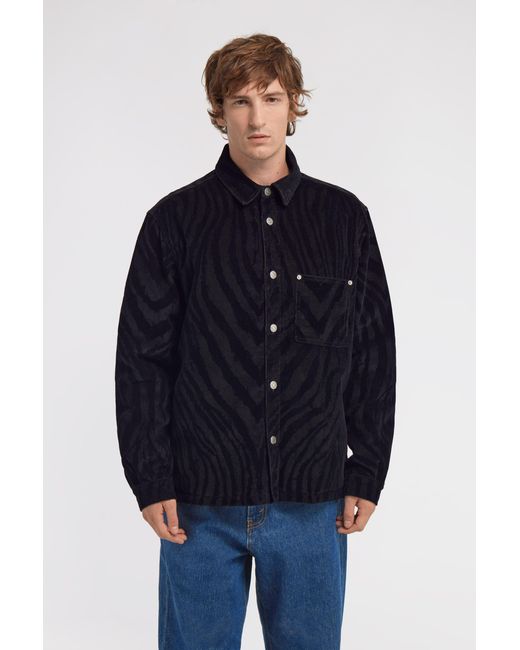 Roberto Cavalli Blue Printed Shirt for men