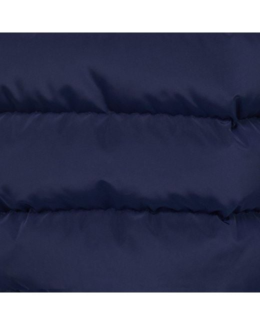 Roberto Cavalli Blue Marble Print Down Jacket