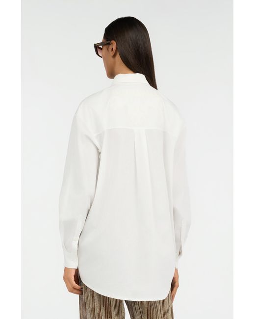 Roberto Cavalli White Shirt With Button