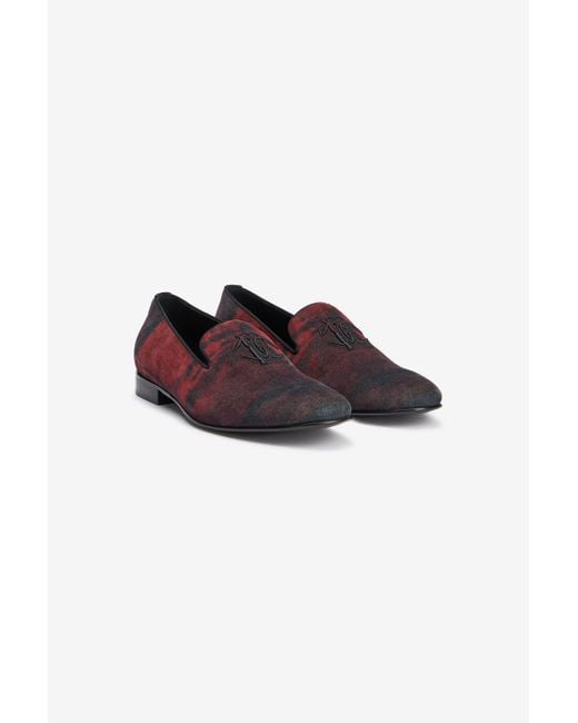 Roberto Cavalli Multicolor Oriental Slipper With Mirror Snake Monogram for men