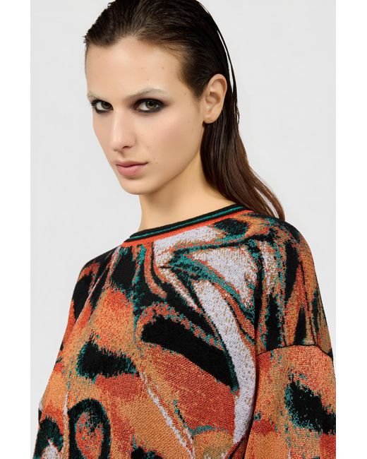 Roberto Cavalli Multicolor Butterfly Print Sweater