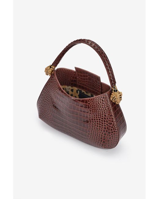 Roberto Cavalli Brown Roar Bag Shoulder Bag