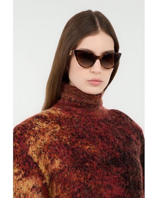 Roberto Cavalli White Cat-Eye Sunglasses