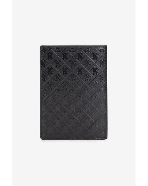 Roberto Cavalli Geldbörse Mit Dem Monogramm Mirror Snake Als All-Over-Muster in Black für Herren