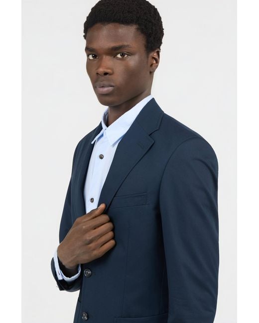 Roberto Cavalli Blue Cotton Suit for men