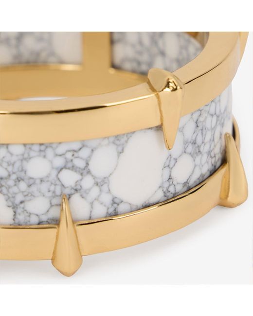 Roberto Cavalli Multicolor And Studded Bangle Bracelet