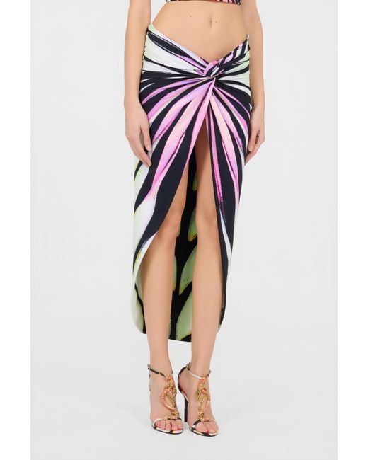Roberto Cavalli White Ray Of Paradise Print Sarong