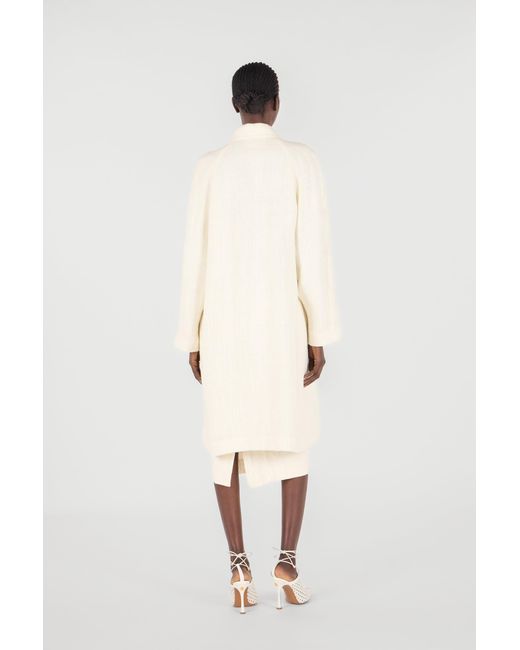 Roberto Cavalli White Wall Print Coat