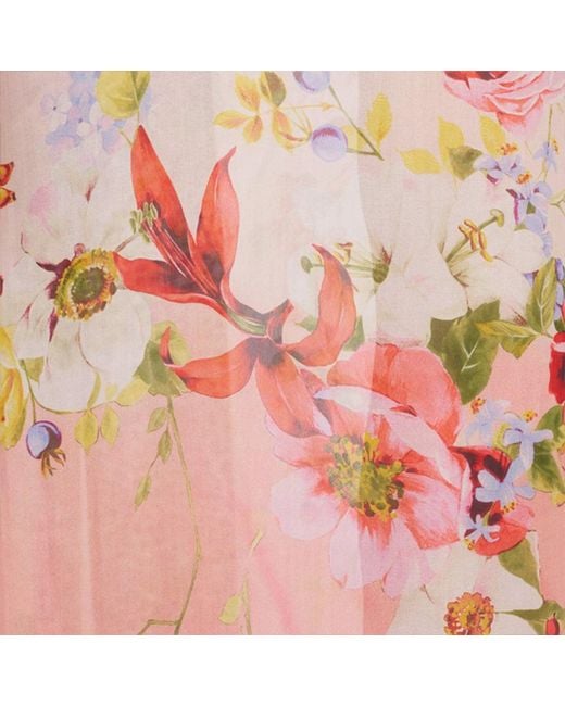 Roberto Cavalli White Miami Flowers Silk Kaftan