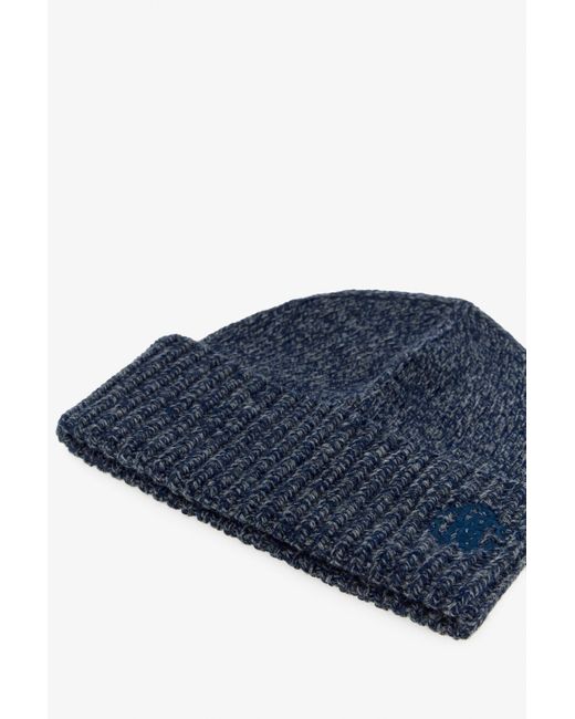 Cappello Con Monogram Rc di Roberto Cavalli in Blue