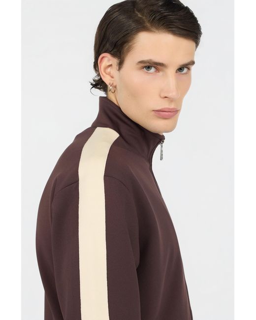 Roberto Cavalli Brown Zip Hoodie for men