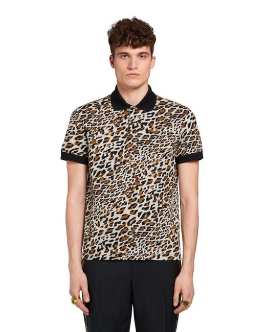 tiger print polo