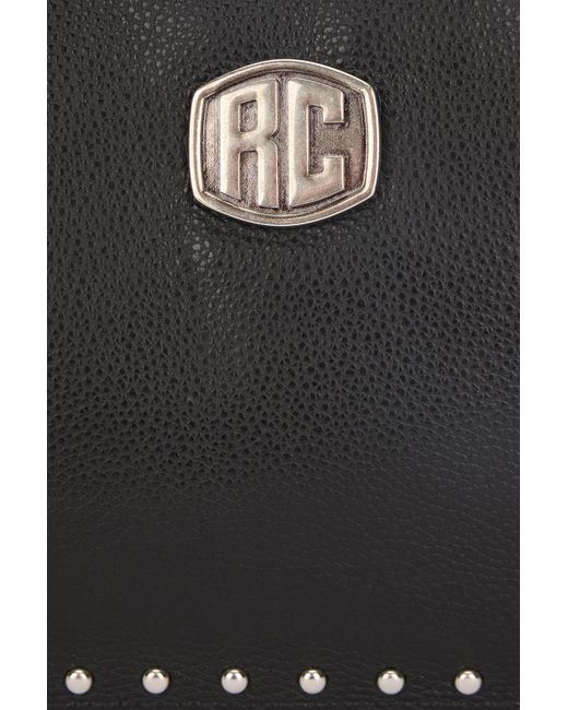 Roberto Cavalli Black Flat Clutch With Studs for men