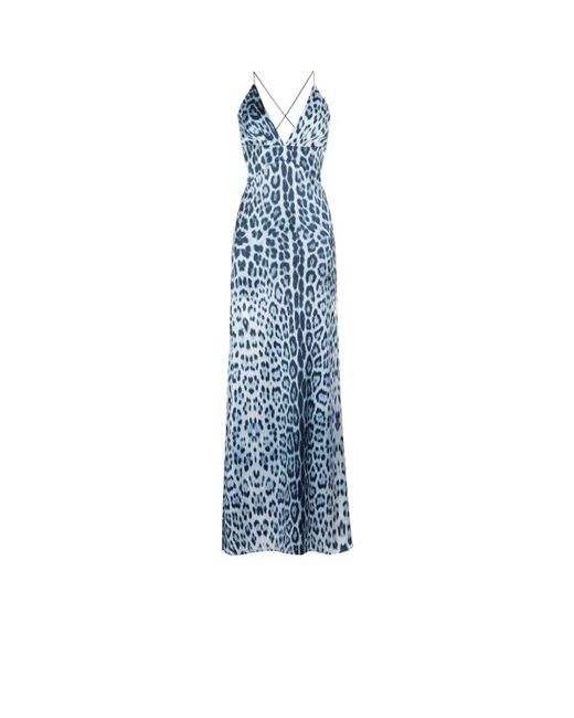 Blue leopard hotsell print dress